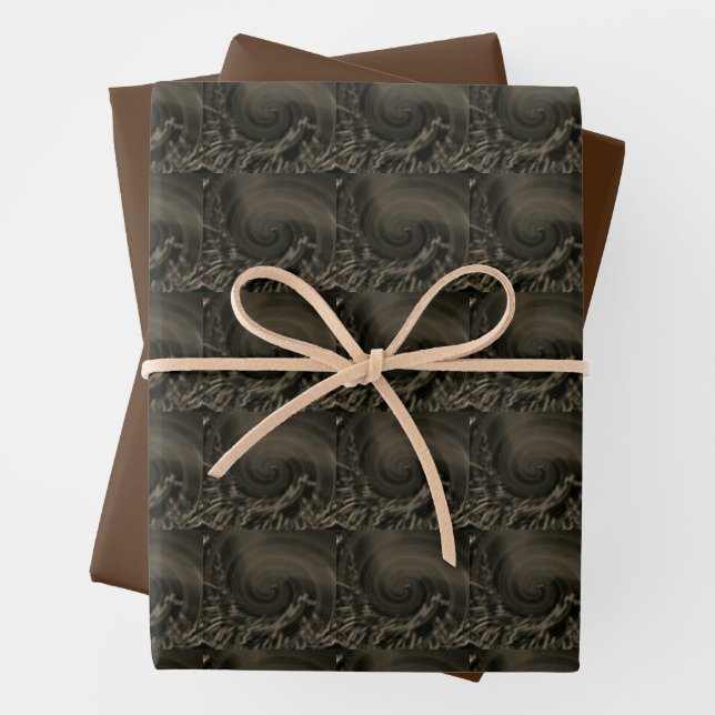 MODERN BROWN GESCHENKPAPIER SET (Beispiel)