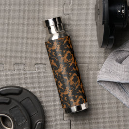 Modern Brown Tortoise Shell Stylish Trinkflasche