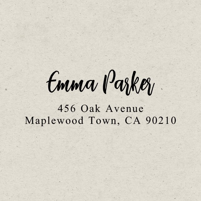 Modern Brush Handgeschriebenes Skript Einfach Permastempel (Von Creator hochgeladen)