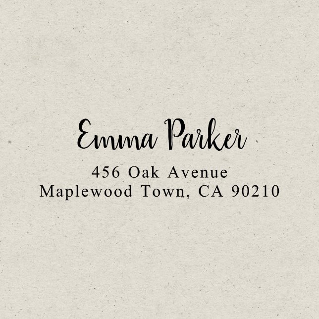 Modern Brush Handgeschriebenes Skript Einfach Permastempel (Von Creator hochgeladen)