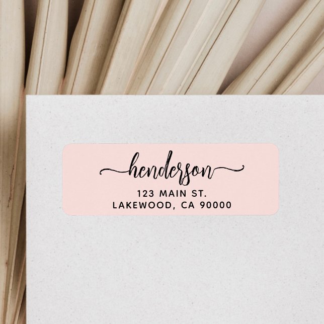 Modern Brush Handwritten Return Address (Von Creator hochgeladen)