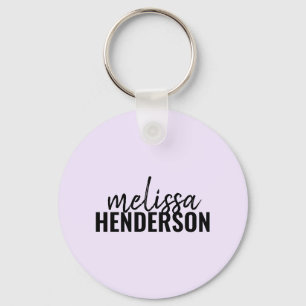 Modern Brush Script Name Simple Key Schlüsselanhänger