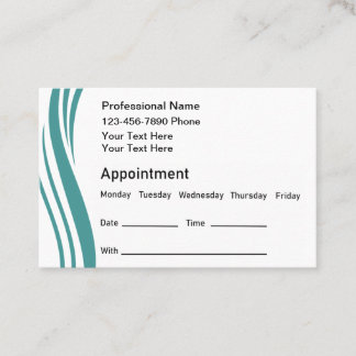Modern Bulk Appointment Erinnerung Business Cards Terminkarte