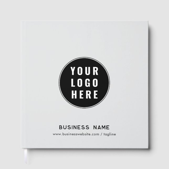 Modern Business Logo and Website Custom Gästebuch (Vorderseite)