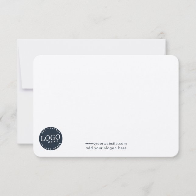 Modern Business Logo and Website Employers Dankeskarte (Vorderseite)