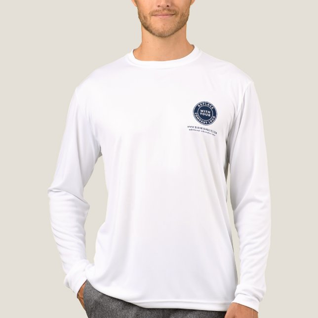 Modern Business Logo and Website Events Custom Tri-Blend Shirt (Vorderseite)