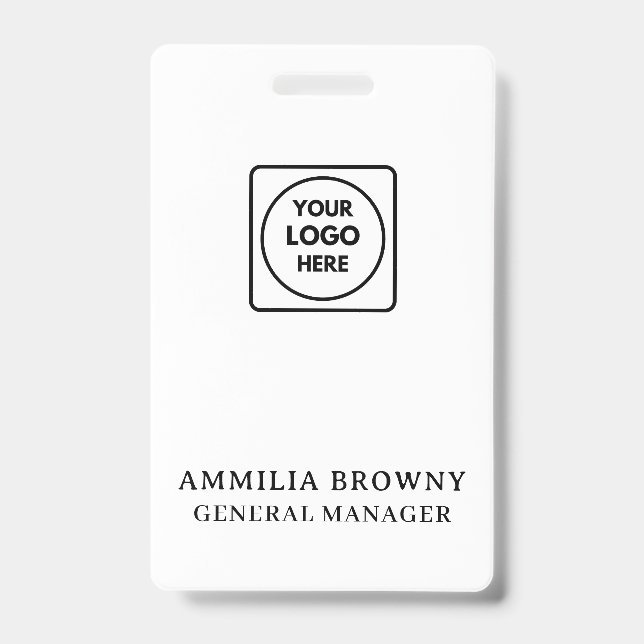 Modern-Business-Logo | Design der benutzerdefinier Ausweis (Vorderseite)