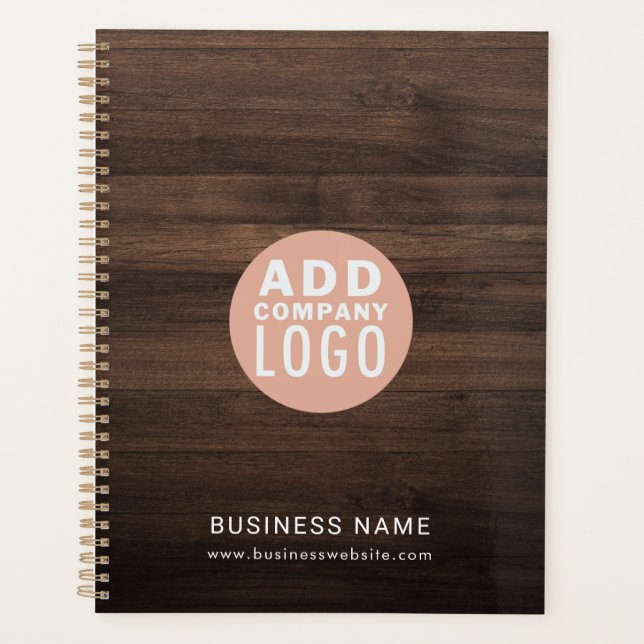 Modern Business Logo Elegant Wood Look 2026 Planer (Vorderseite)