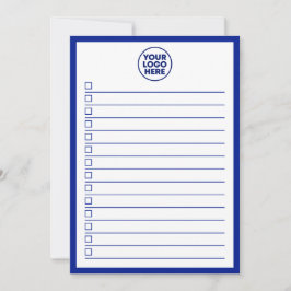Modern Business Logo Navy Blue To Do List Einladung