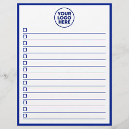Modern Business Logo Navy Blue To Do List Flyer