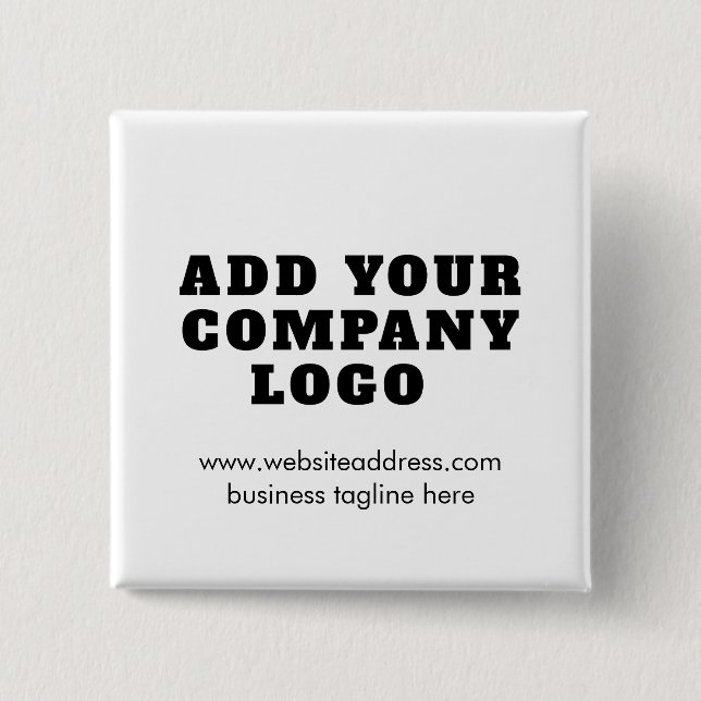 Modern Business Logo New Employee Custom Button (Vorderseite)