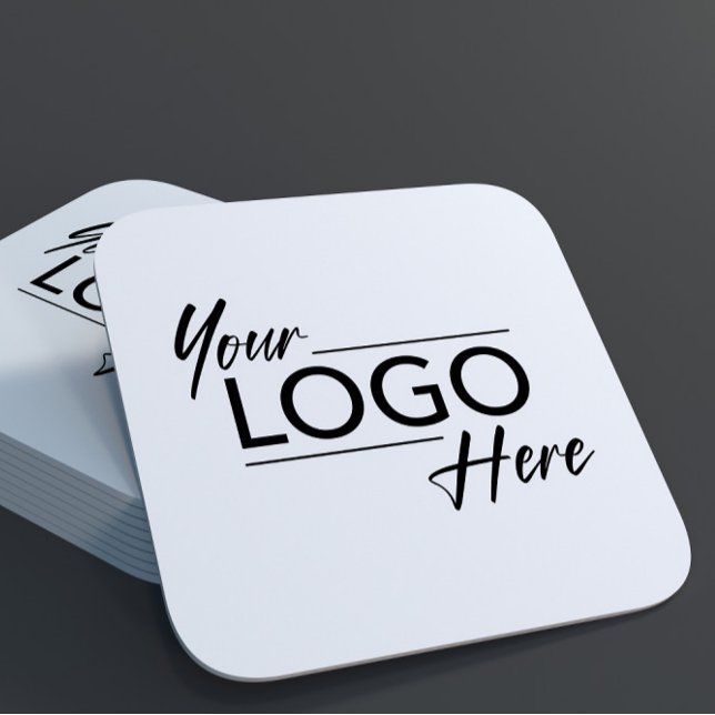 Modern-Business-Logo Rechteckiger Pappuntersetzer (Von Creator hochgeladen)