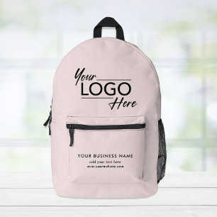 Modern-Business-Logo Rosa Bedruckter Rucksack