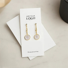 Modern Business-Logo-Schmuckkarte für den Ohrring Telefonnummerkarte