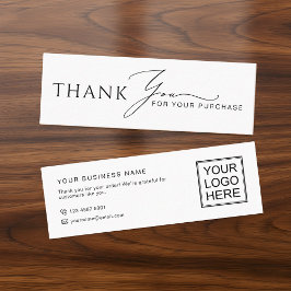 Modern Business Thank You Packaging Mini Inserts Visitenkarte