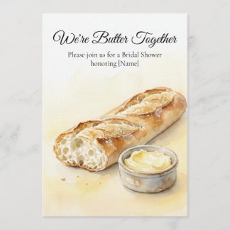 Modern Butter Yellow & White Minimalist Wedding  Einladung