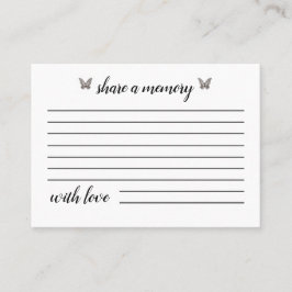 Modern Butterfly | Speicherkarten freigeben Visitenkarte