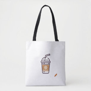 "Modern Café & Shakes Logo Design Bag - Trendy und