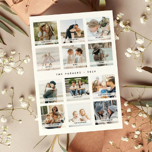 Modern Calendar Foto Collage Weihnachten