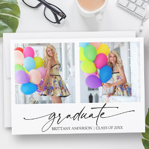 Modern Calligraphy Script 2 Foto Abschluss Ankündigung