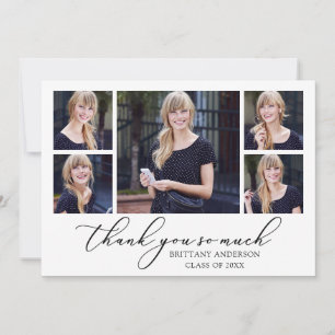 Modern Calligraphy Script 5 Fotos Abschluss Dankeskarte