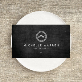 Modern Camera Lens Initials Logo II Fotograf Visitenkarte