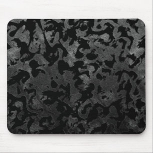 Modern Camo - Black and Dark Grey - Tarnung Mousepad