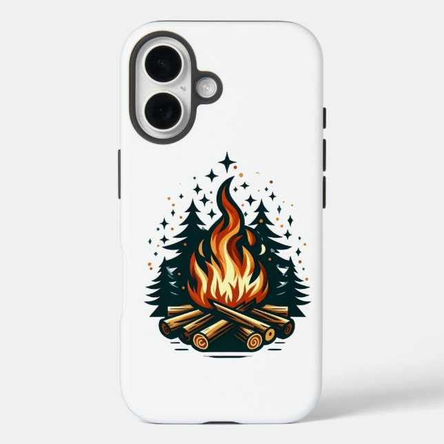 "Modern Campfire Art Under Starnight Case-Mate iPhone Hülle (Rückseite)