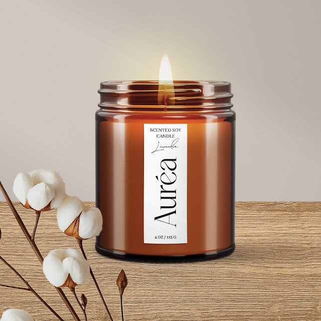 Modern Candle Jar Thin Vertikal Label Etiketten (Von Creator hochgeladen)