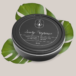 Modern-Candle-Produktkennzeichnung Runder Aufkleber