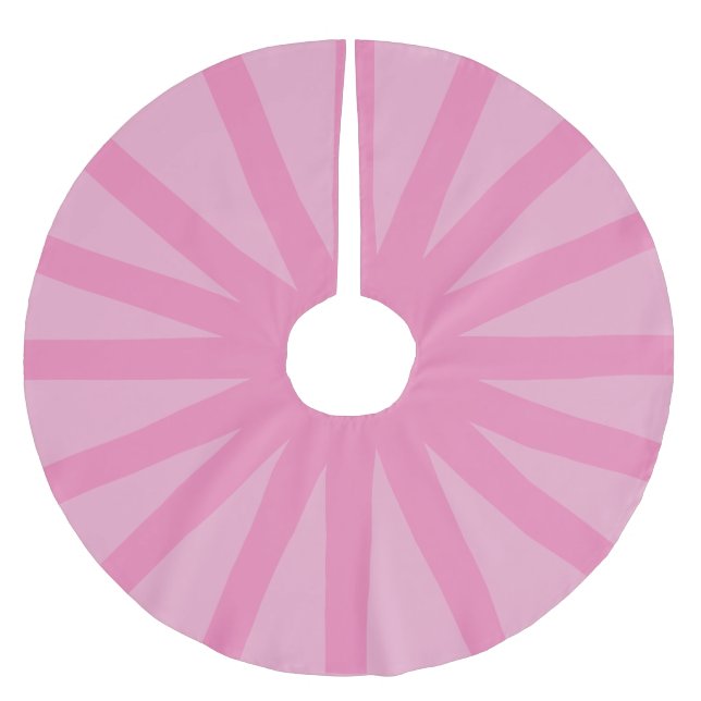 Modern Candy Pink Weihnachtsbaumrock Polyester Weihnachtsbaumdecke (Vorderseite)