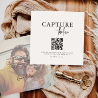 Modern Capture the Liebe QR Code Table Cards