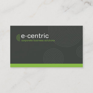 MODERN CARD trendy dynamische zentrische graue Kal Visitenkarte