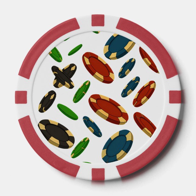 "Modern Casino Chips 3D Art Design" (Vorderseite)