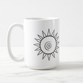 Modern Celestial Sunburst Mug Kaffeetasse