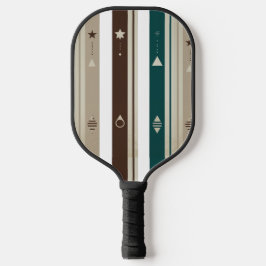 Modern Celestial Triple Vertical Stripe Pickleball Schläger