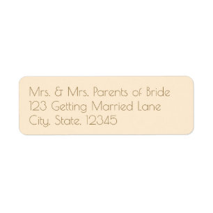 Modern Champagne Tonal Address