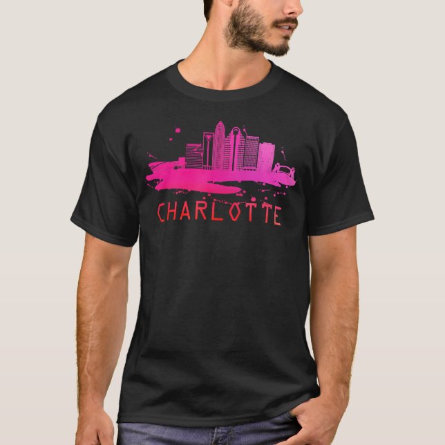Modern Charlotte City - Charlotte North T-Shirt (Vorderseite)