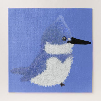 Modern charming belted kingfisher puzzle