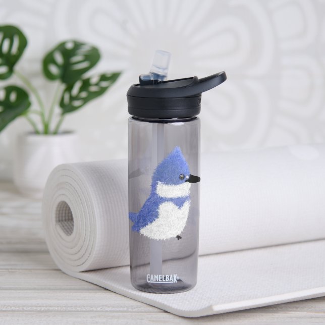Modern charming belted kingfisher trinkflasche (Yoga (gedreht))