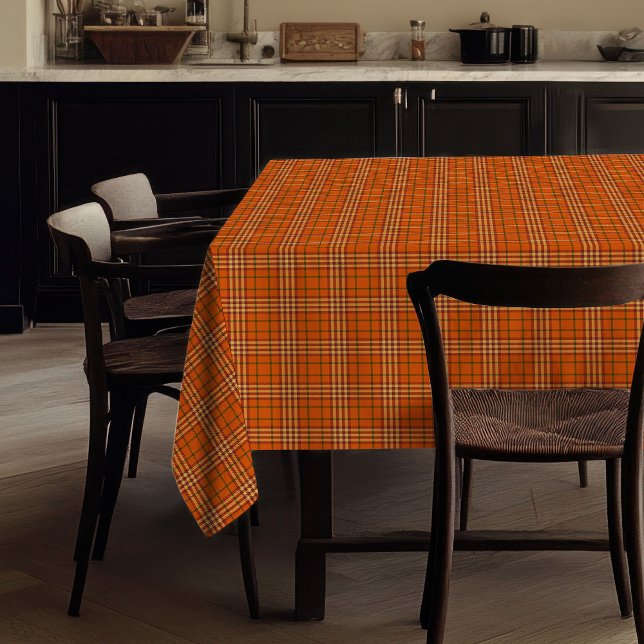 Modern Checkered Tablecloth Trendy Autumnal Colors Tischdecke (Modern Checkered Tablecloth Trendy Autumnal Colors)
