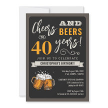 Modern Cheers and Bers 40. Geburtstagsfeier
