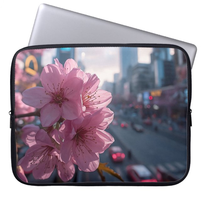 Modern Cherry Blossom 15' Laptopschutzhülle (Vorderseite)