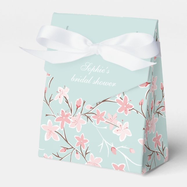 Modern Cherry Blossom Brautparty Geschenkschachtel (Vorderseite)