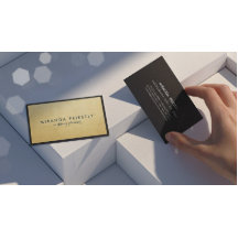 Modern Chic Black and Imitate Gold Foil Luxe Creat