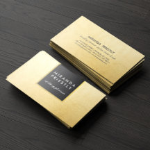 Modern Chic Black and Imitate Gold Foil Luxe Creat
