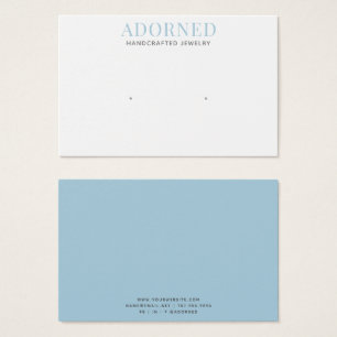 Modern Chic Blue Earring Schmuckkarten