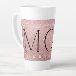 Modern CHIC Blush Foil Pink Happy Mothers Day Milchtasse