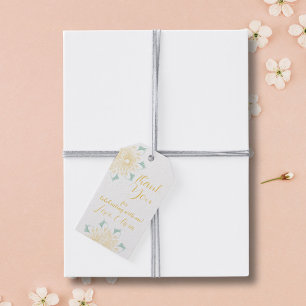 Modern Chic Boho Floral Sweet 16 Geburtstagsparty Geschenkanhänger