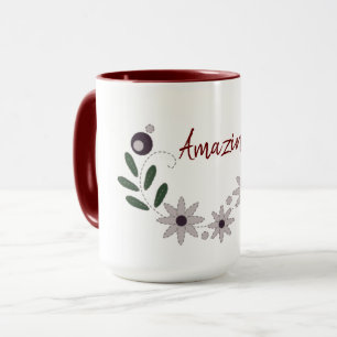 Modern Chic Erstaunliche Blumen Tasse